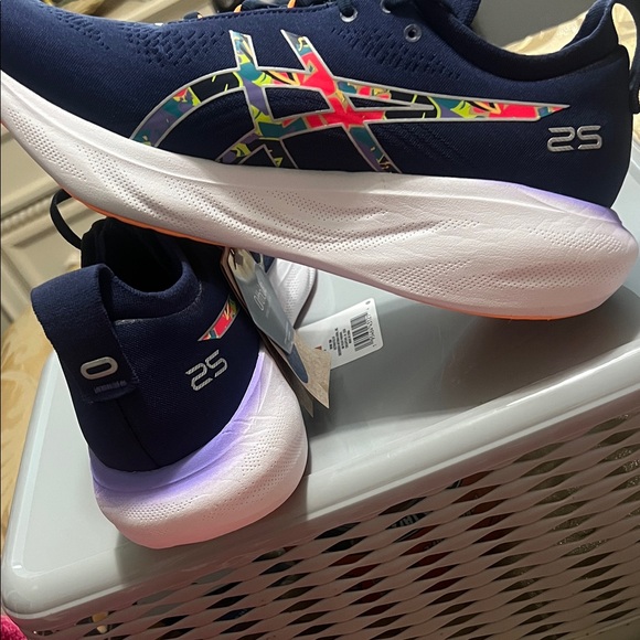 NEW ASICS Gel-Nimbus 25 Lite-Show Navy Blue Men’s Sz 10 (NWT/NWOB) 1011B619-300 - Picture 9 of 15